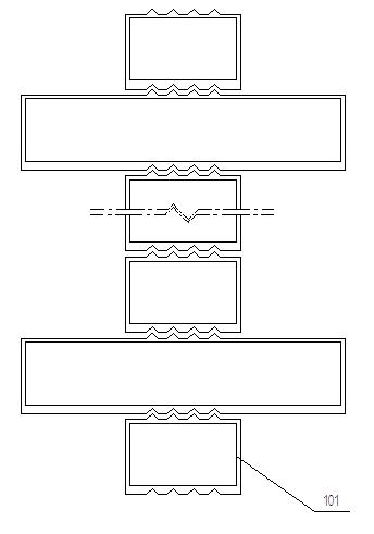 Pile bearing caisson seawall and construction method thereof