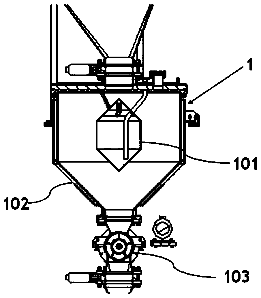 Rotary vacuum hydrogen breaking device
