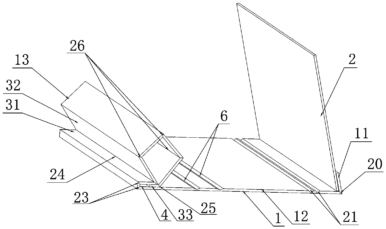 Mobile phone supporting device for mobile phone screen amplifier