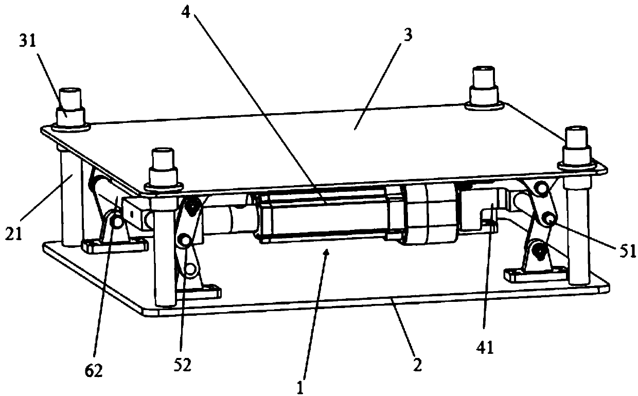 Trolley lifting mechanism used for carrying surgical tools