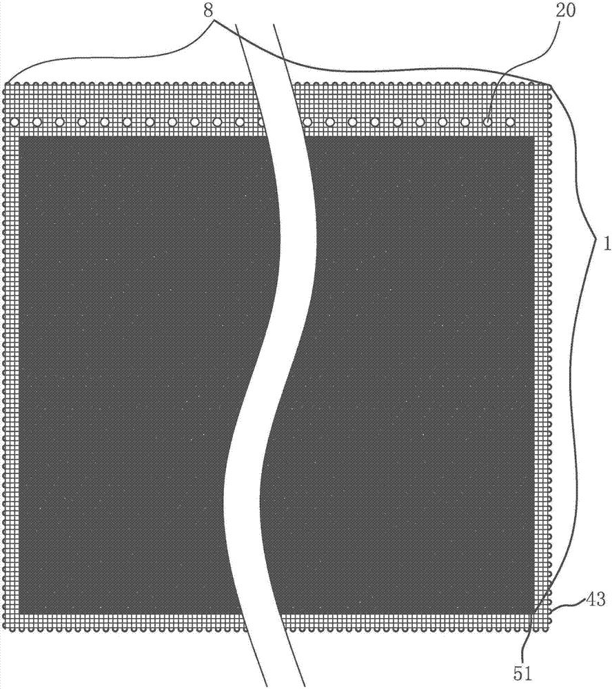 Wound battery with continuous tabs, asymmetric composite mesh electrodes and double-membrane safety valves