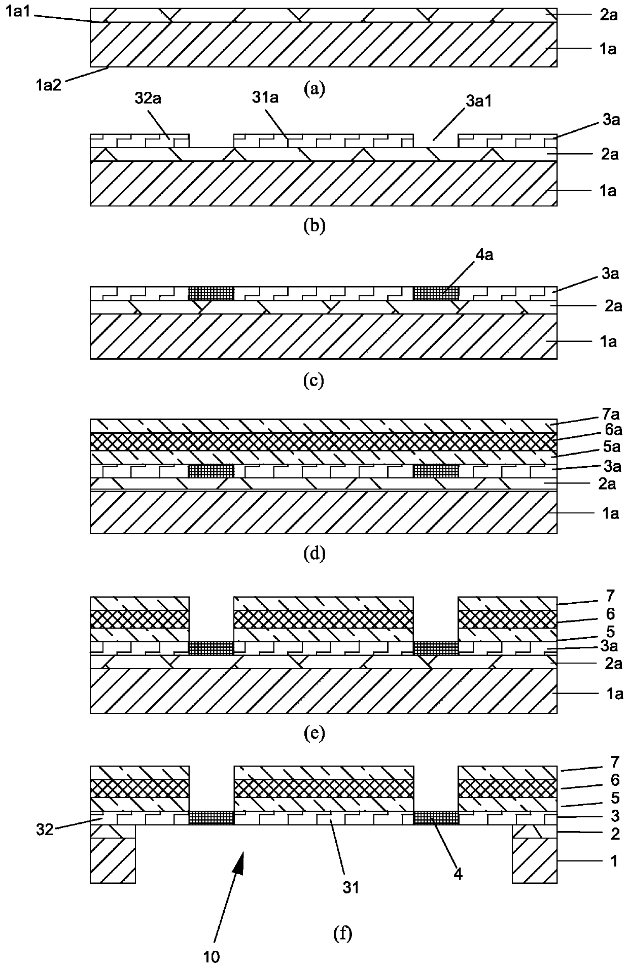 Piezoelectric ultrasonic transducer and its preparation method