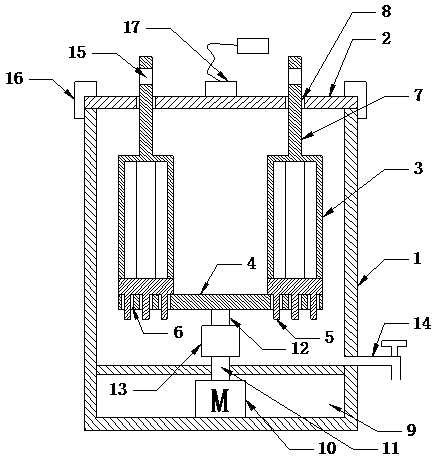 Mechanical hand-operated honey extractor