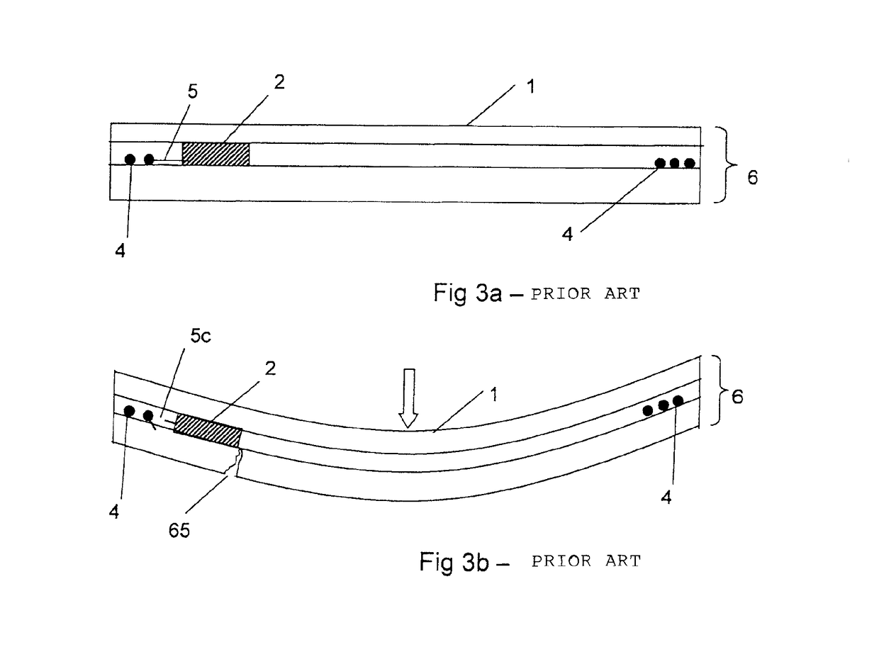 Method for producing a data carrier that prevents mechanical strains between chip and data carrier body