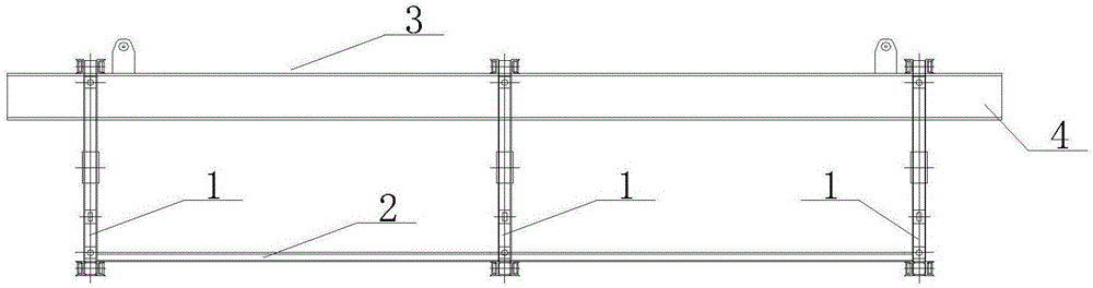 Large-height-difference long-span stiff-skeleton cladding concrete formwork construction method and apparatus