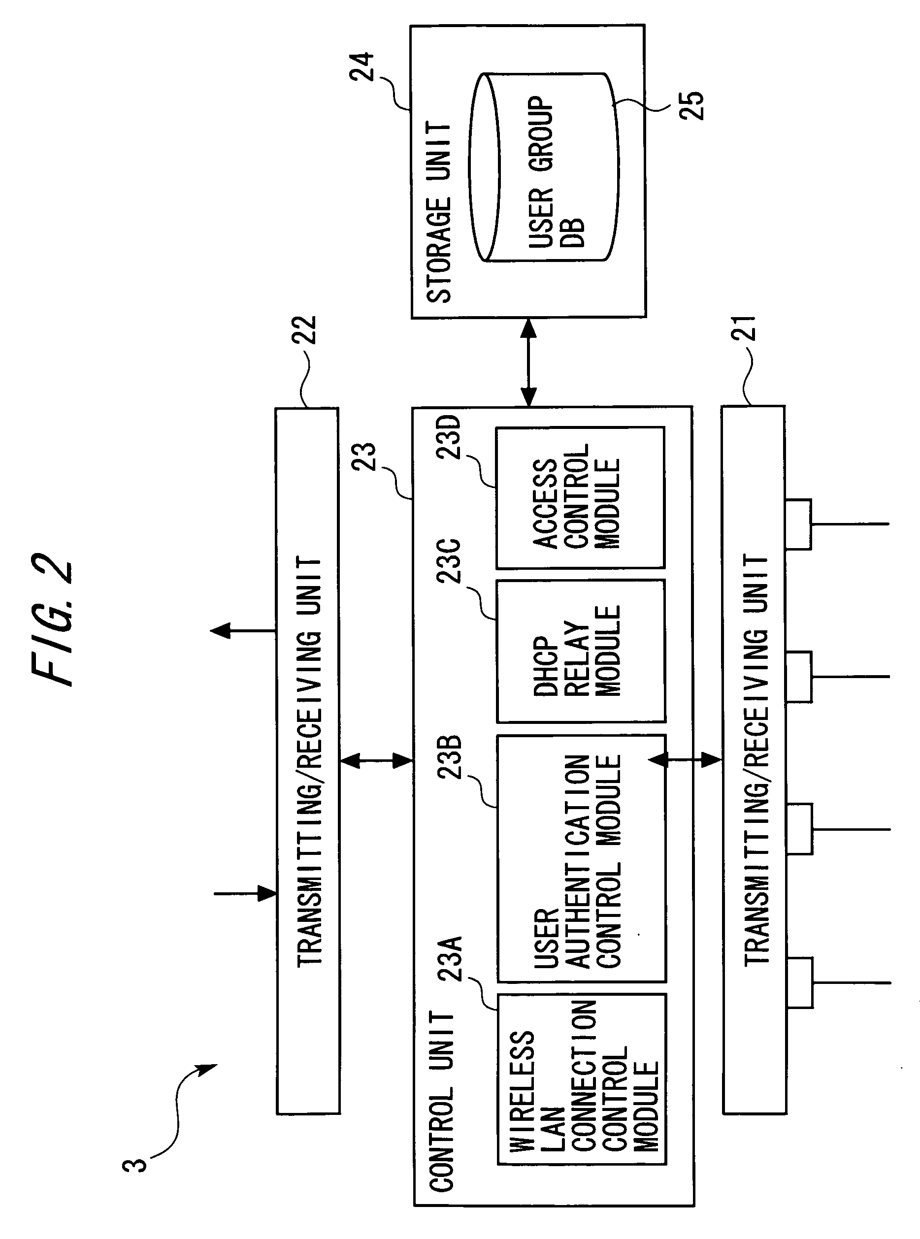 Wireless network control device and wireless network control system
