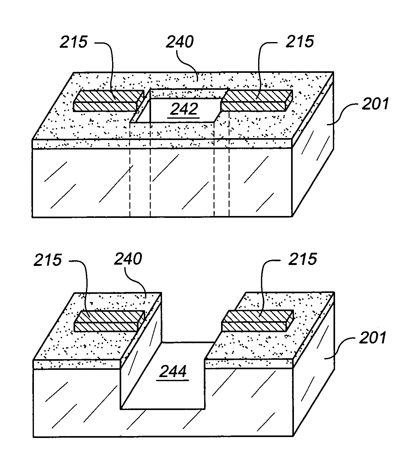 Controlled fabrication of gaps in electrically conducting structures