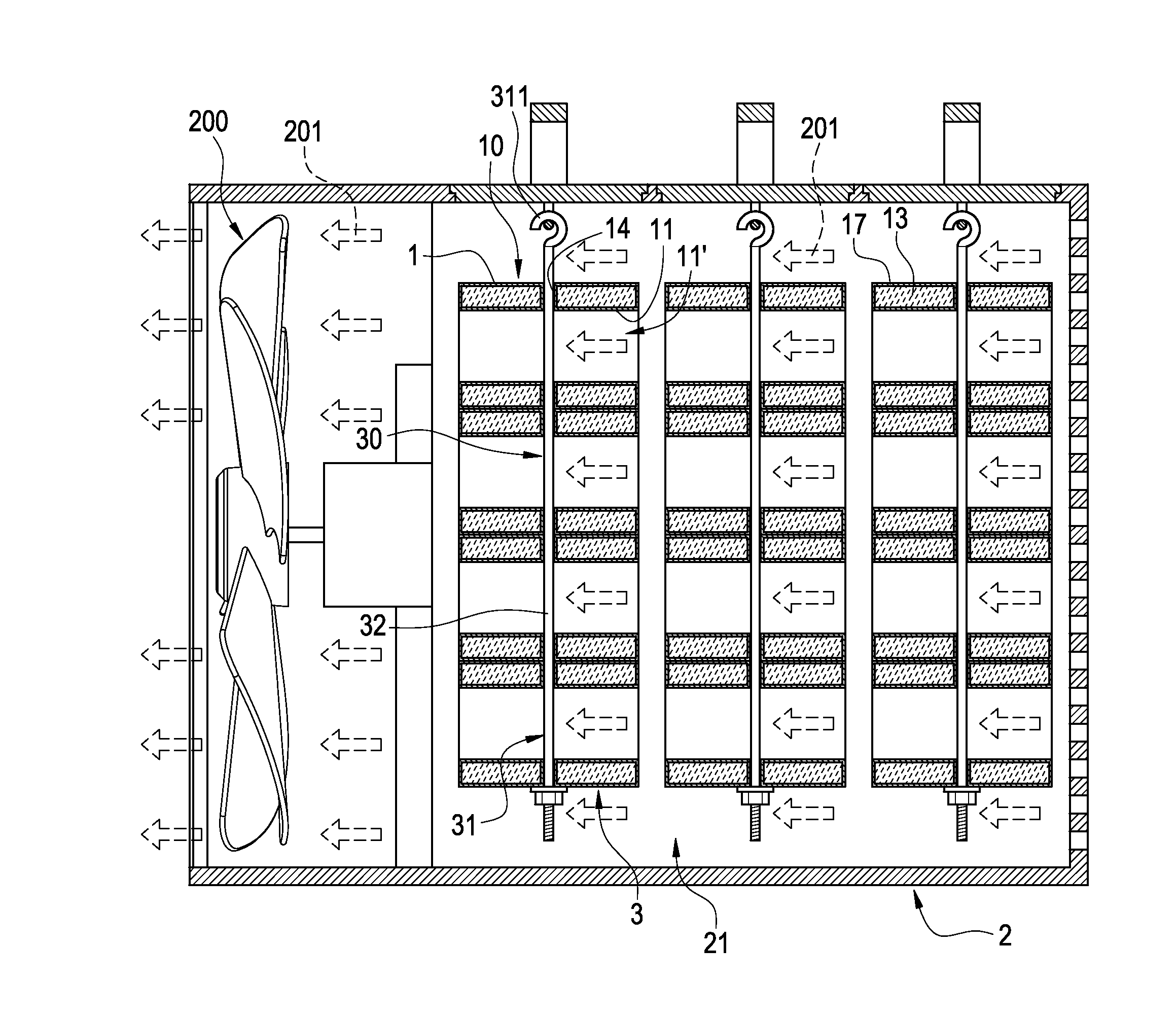 Energy storage assembly and energy storage element thereof