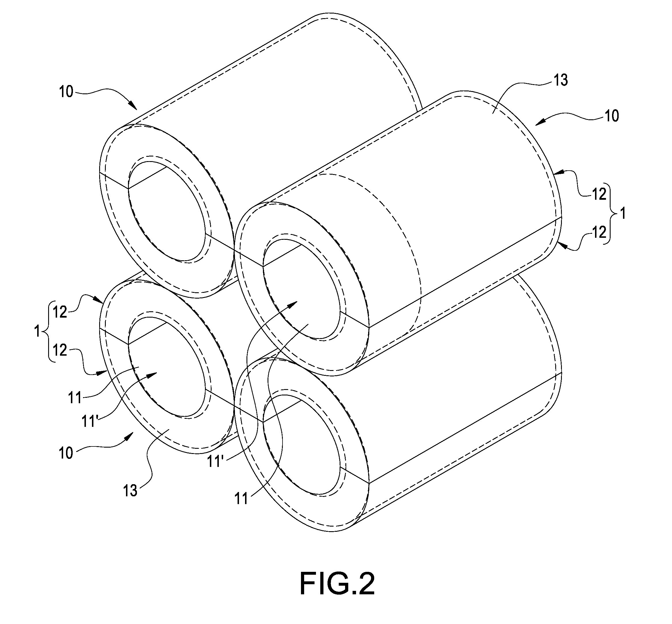 Energy storage assembly and energy storage element thereof