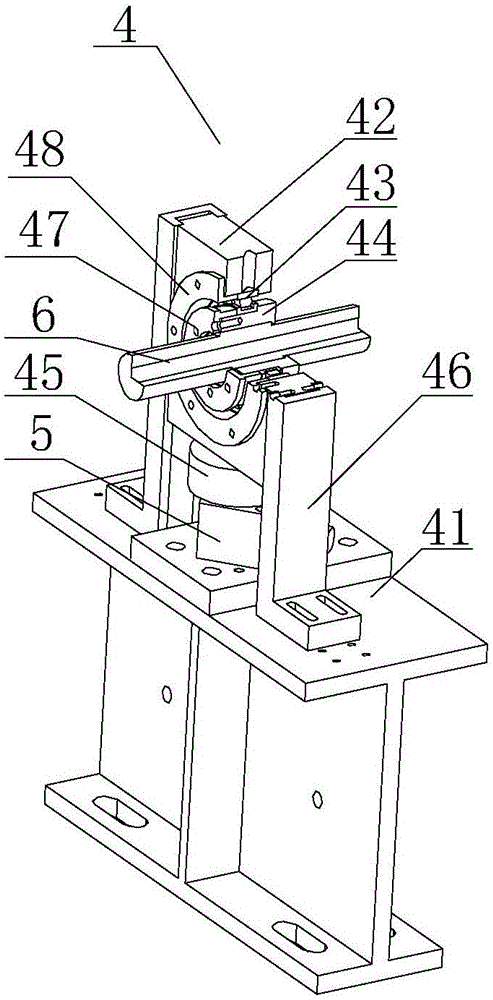 Test bench used for measuring radial bearing work clearance and method thereof