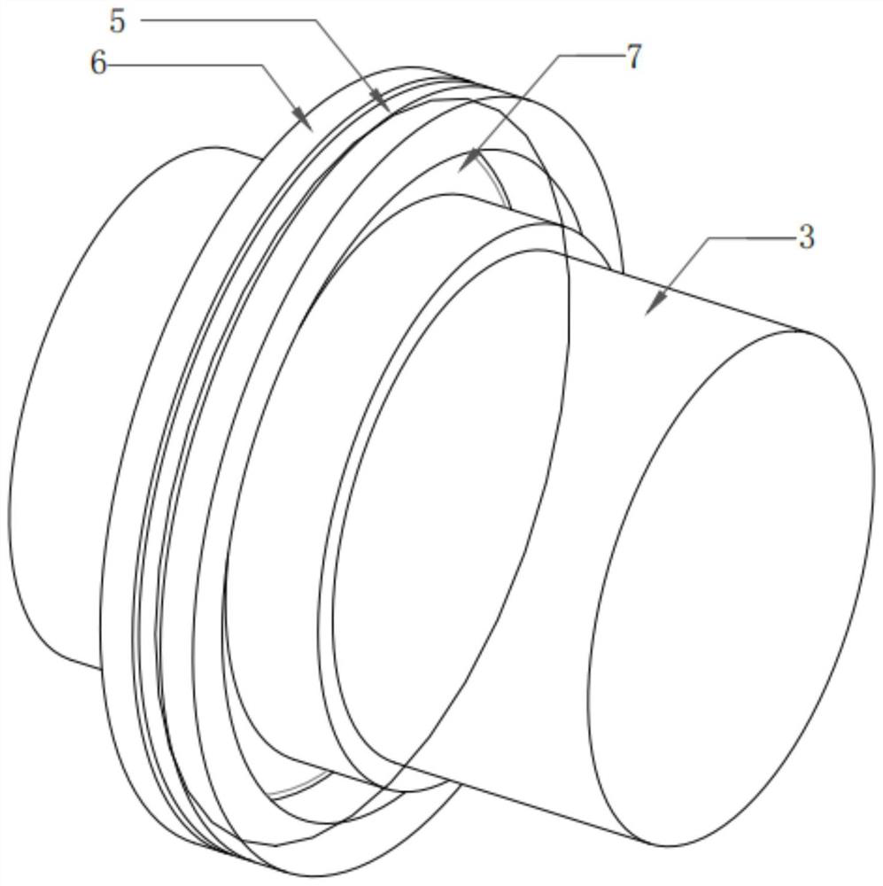 Golf club type non-elastomer flexible seal adapting to rotor impact load