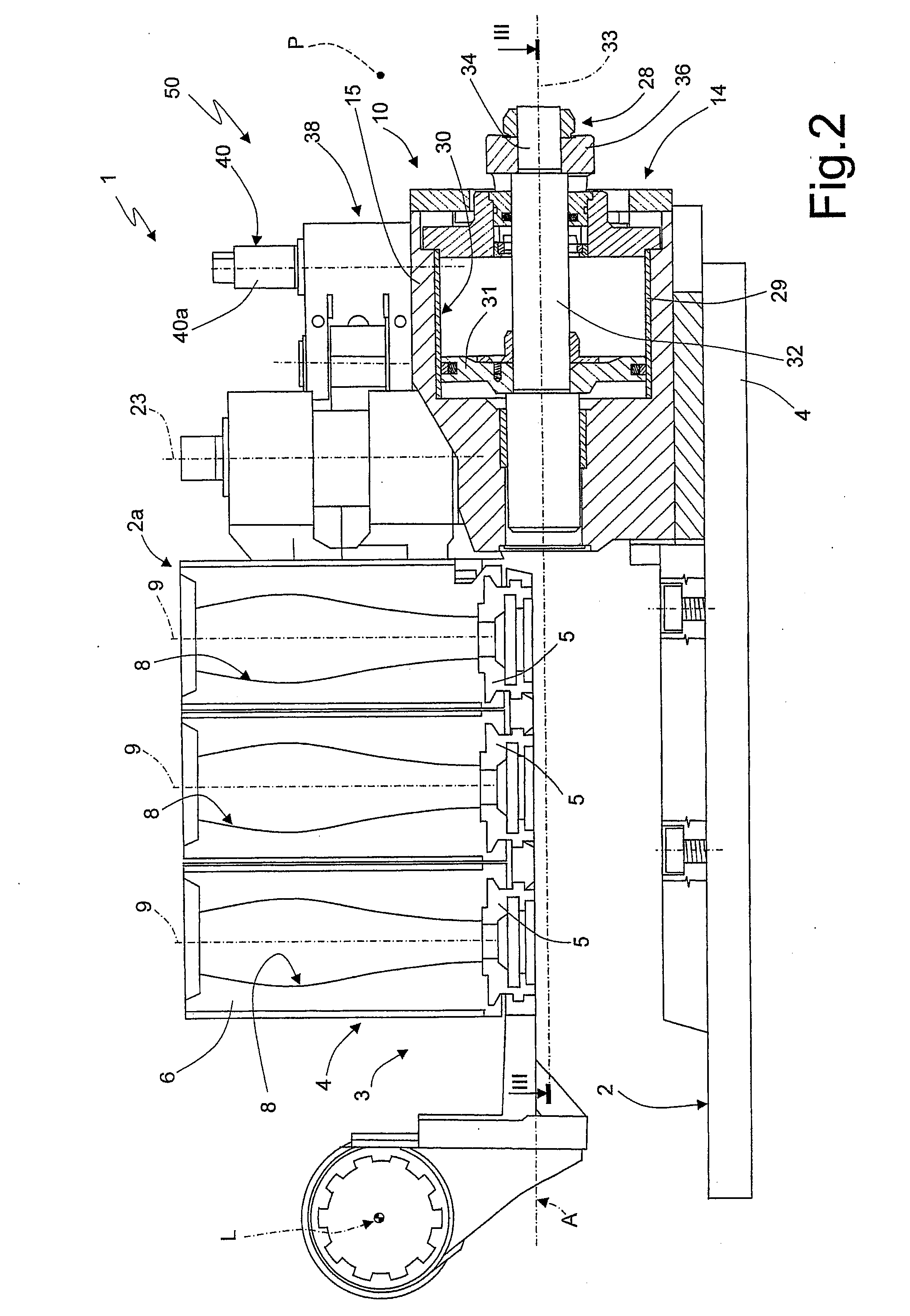 Glassware forming machine molds opening/closing device