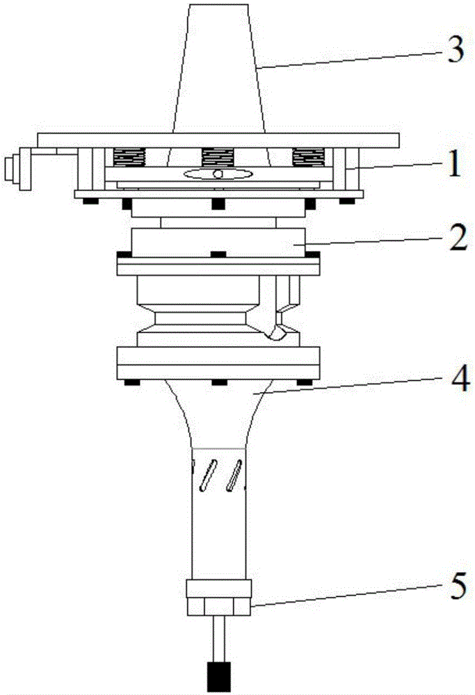 Ultrasonic longitudinal torsion vibration machining device and machining process