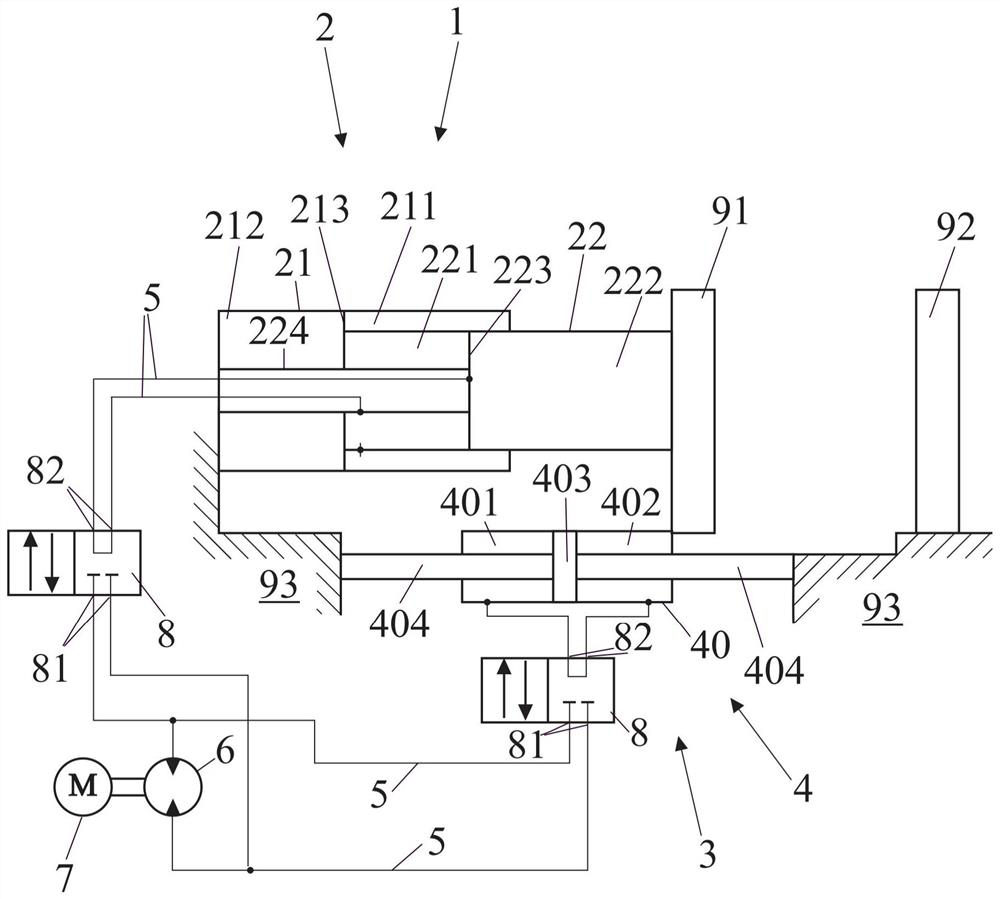 Molding machine with closed hydraulic drive system