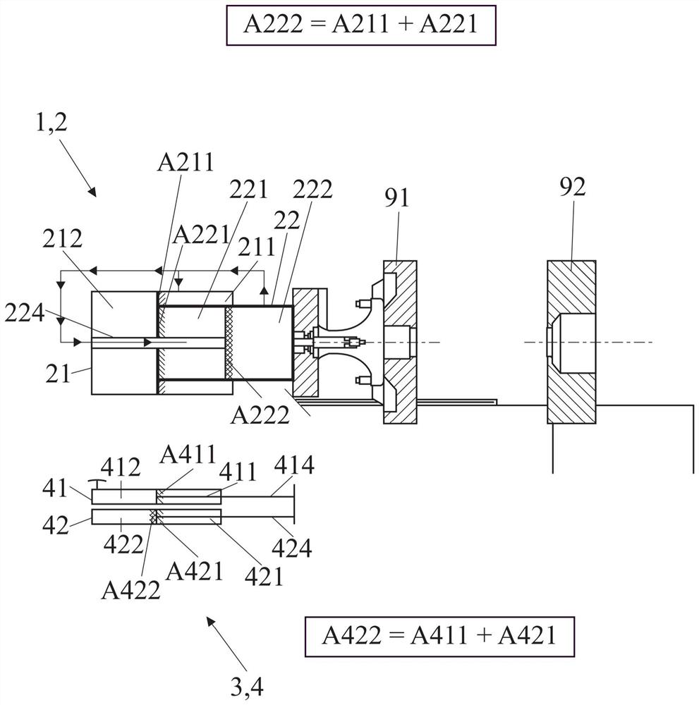 Molding machine with closed hydraulic drive system