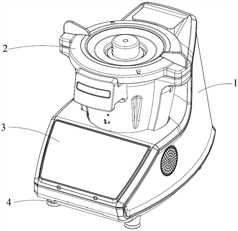 Food processor with double-layer bottom cover structure