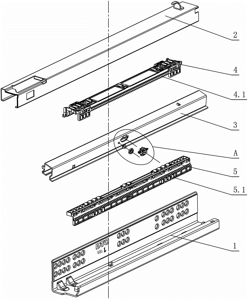 Balance and stability mechanism of drawer slide rail
