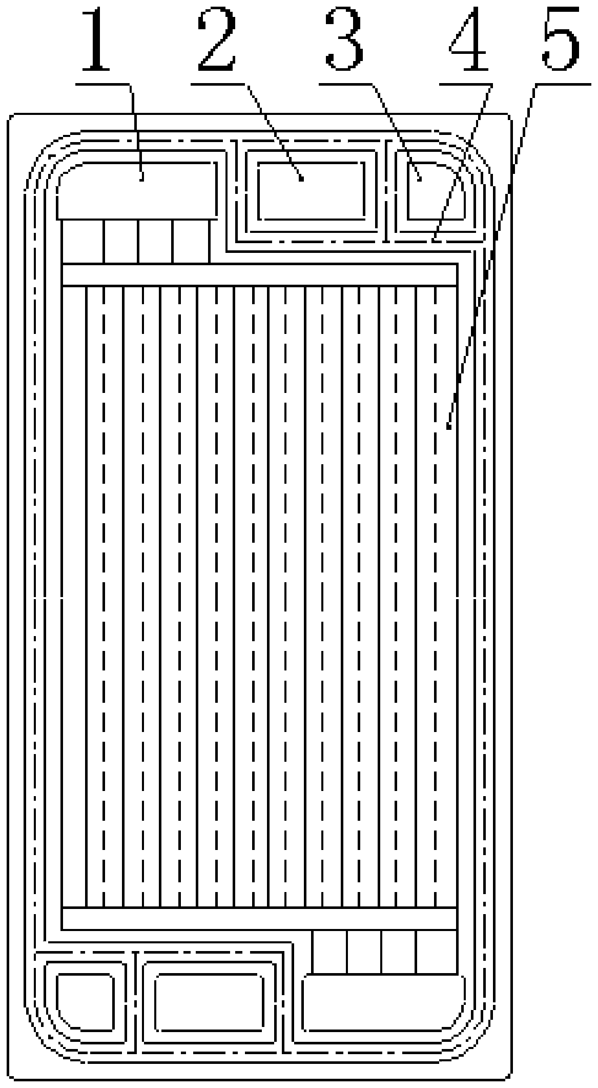 Metal plate single surface and graphite composite bipolar plate and preparation method