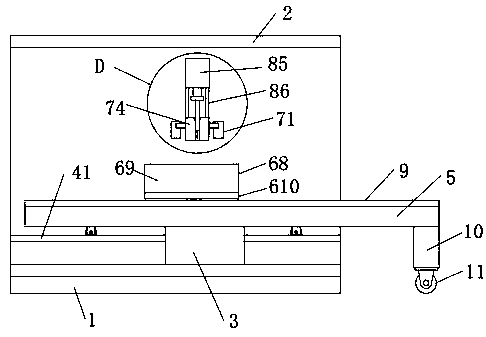 Magnetic resonance abdominal fixing puncture device