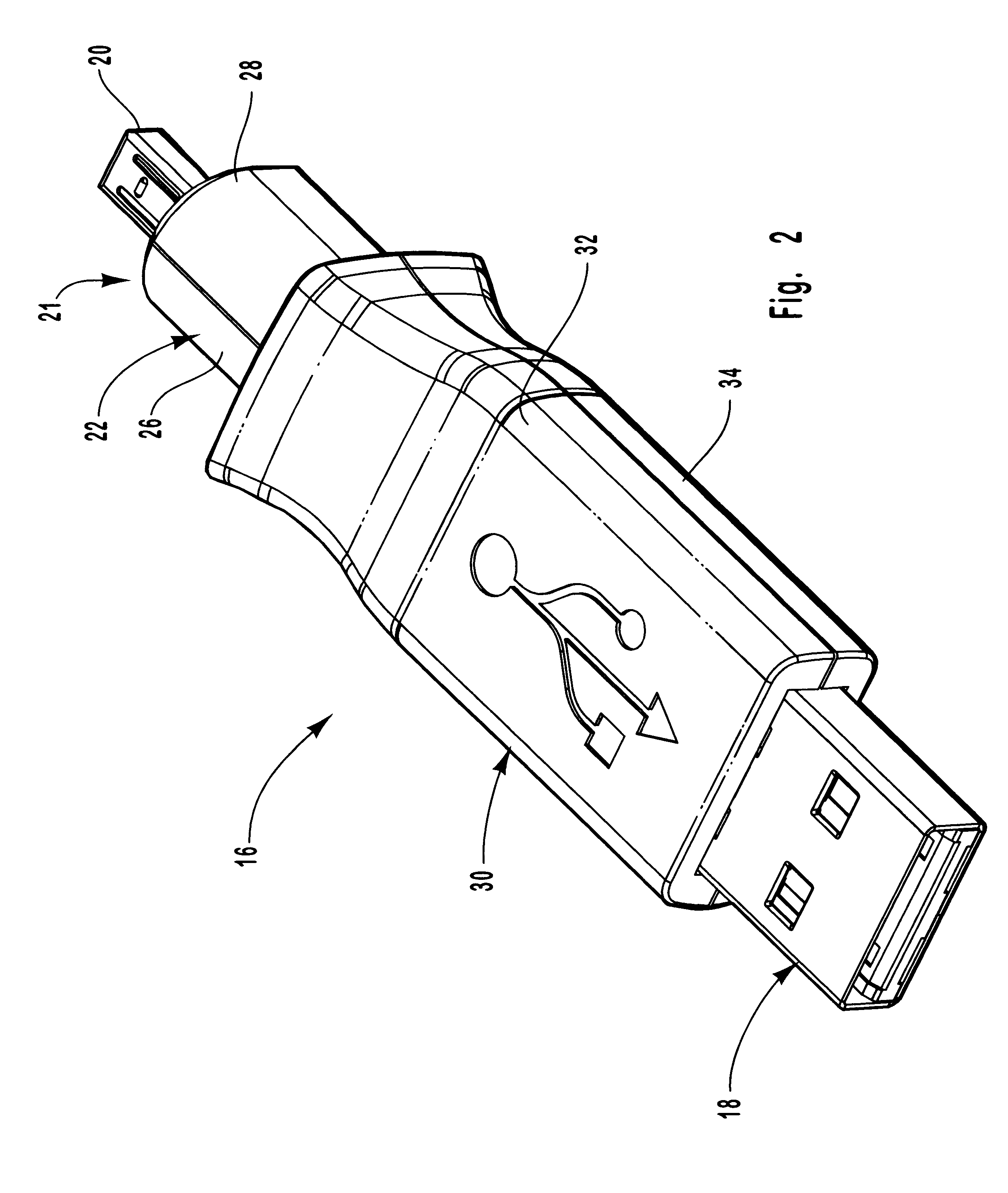 Rotating connector adaptor