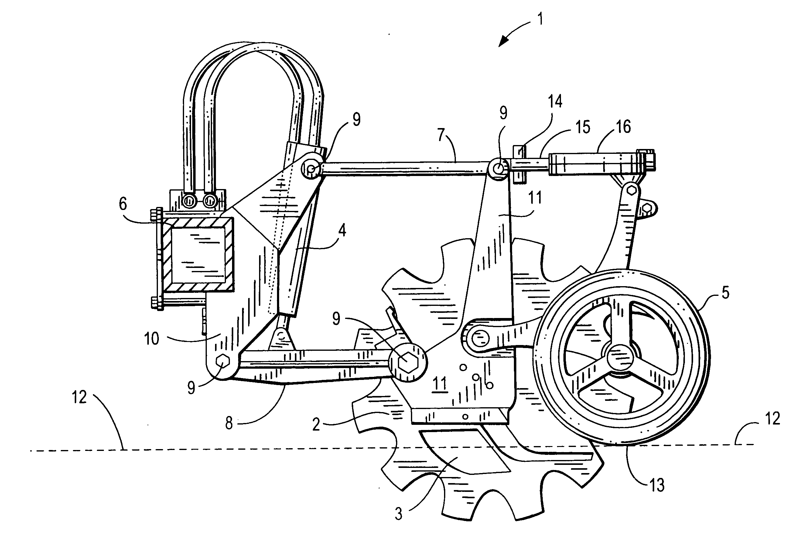 Ground opening device