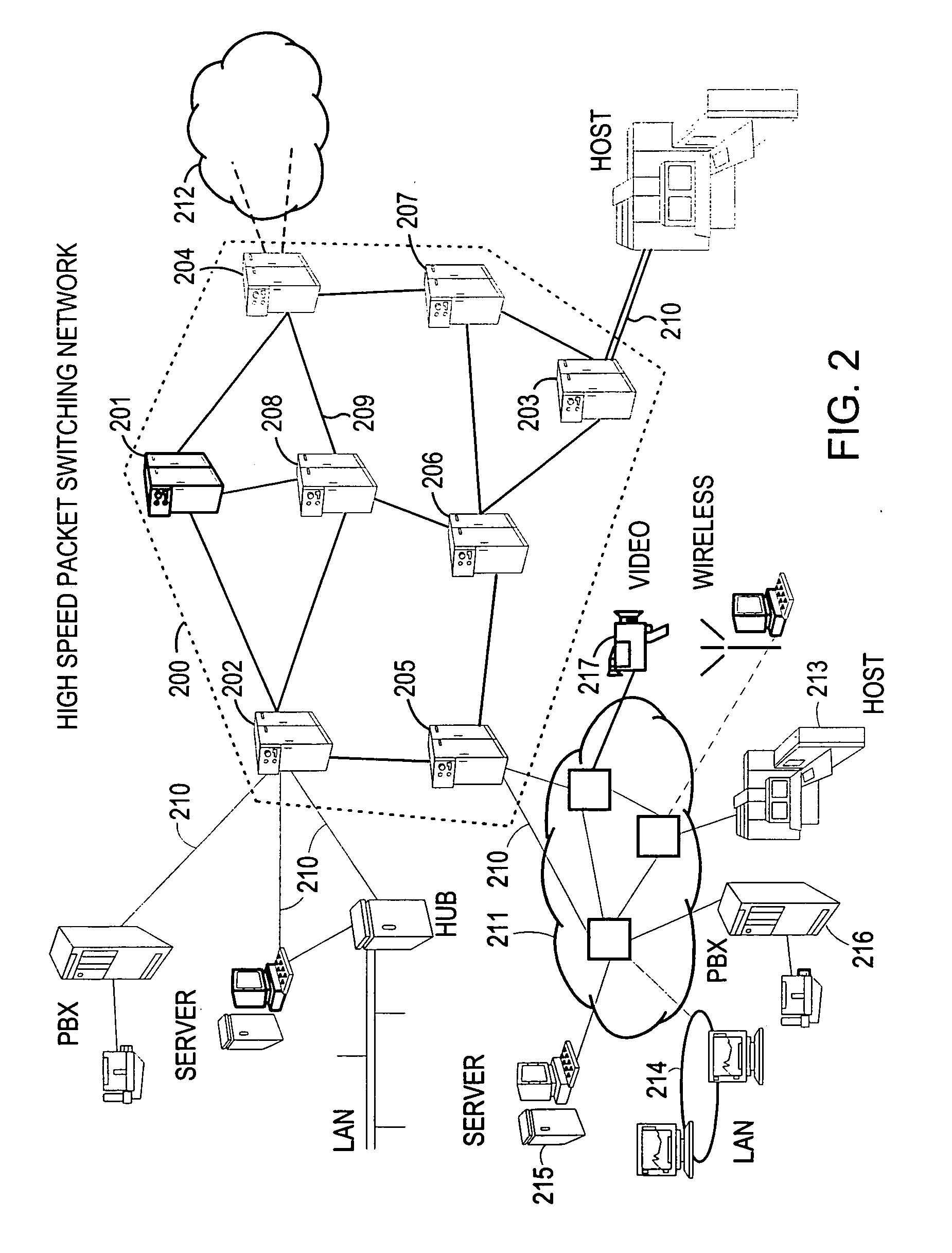 Method and system for minimizing the connection set up time in high speed packet switching networks
