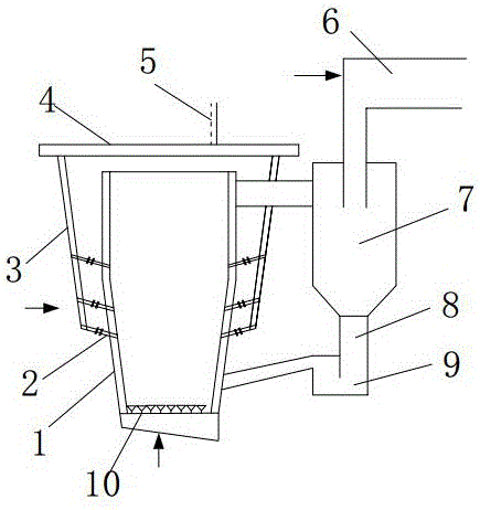 Circulating fluidized bed boiler for effectively reducing oxycarbide emission