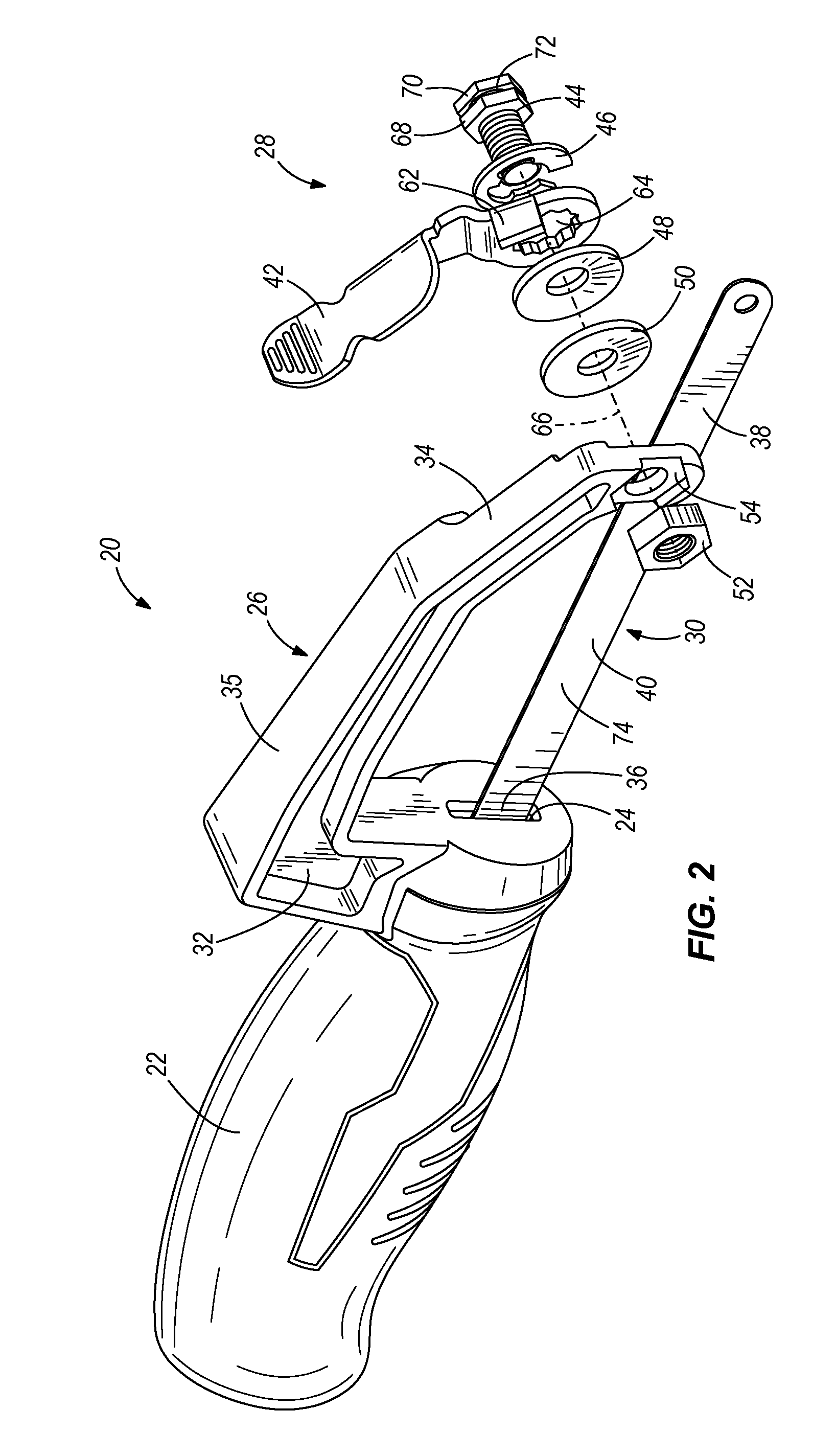 Compact hacksaw