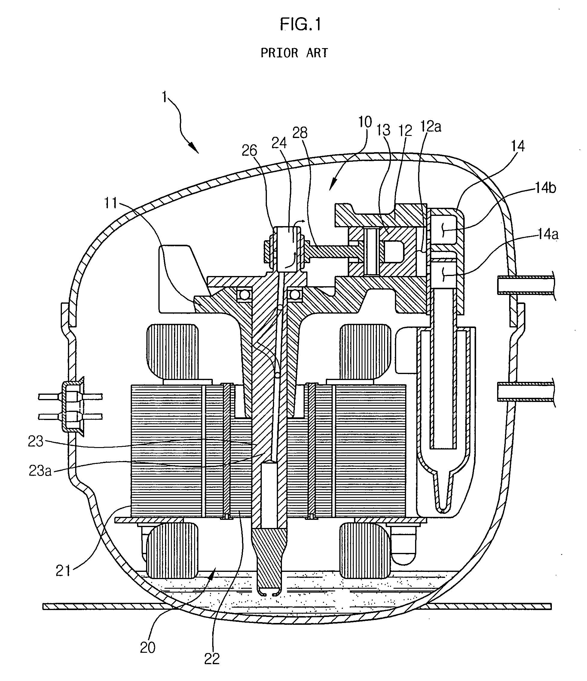 Hermetic compressor