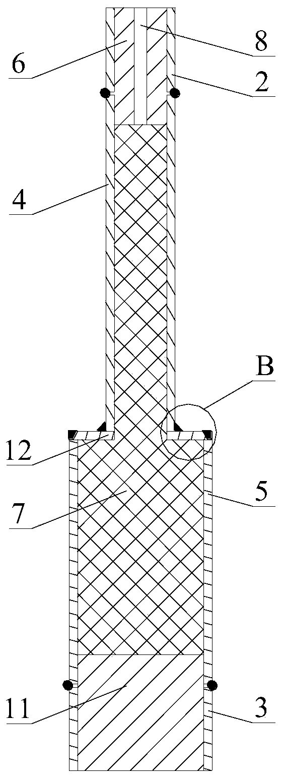 Steel structure sand core, manufacturing method of steel structure sand core and bolt hole casting method