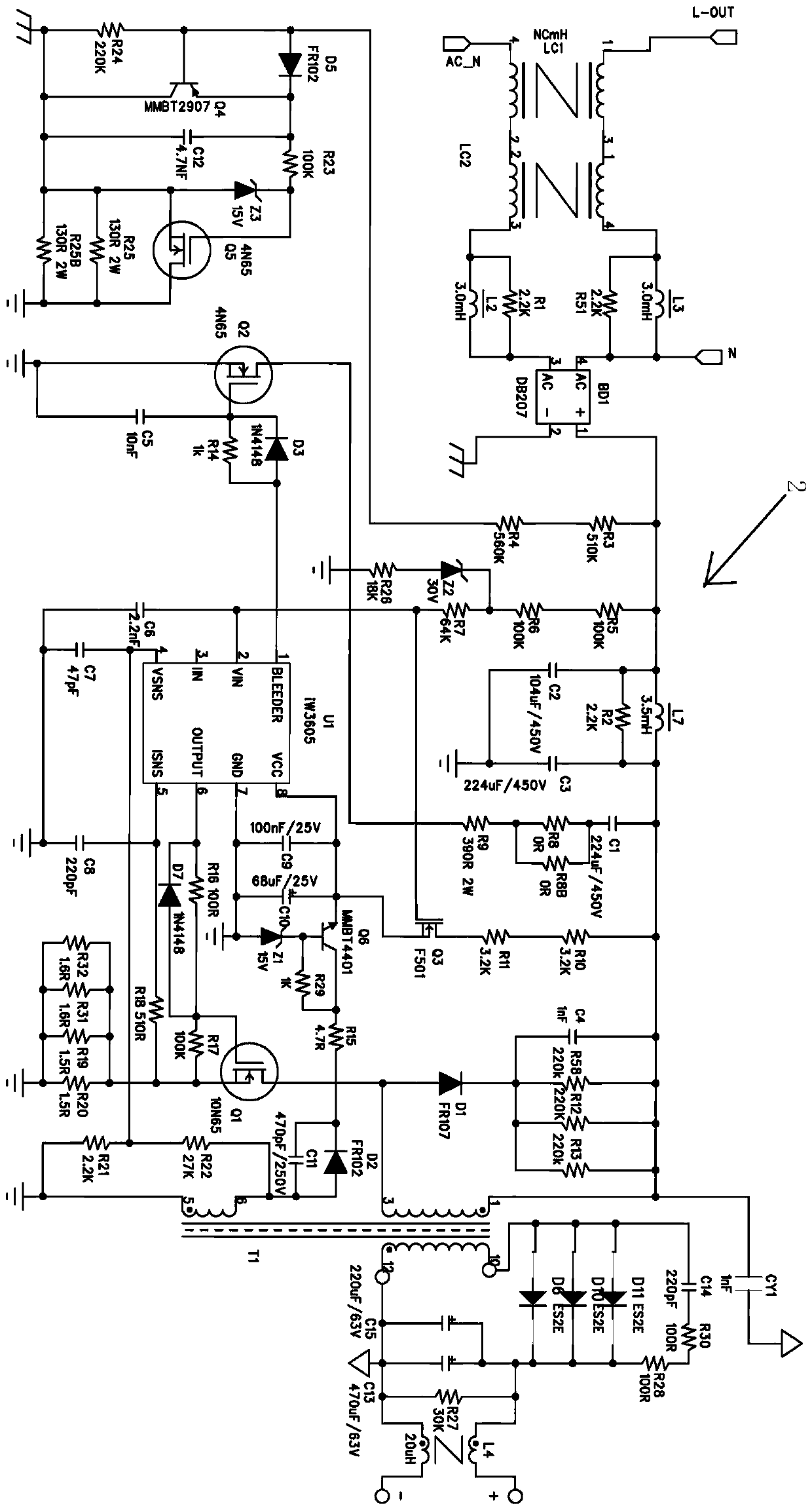 Compatible with the control circuit of 0~10v dimmer and traic dimmer