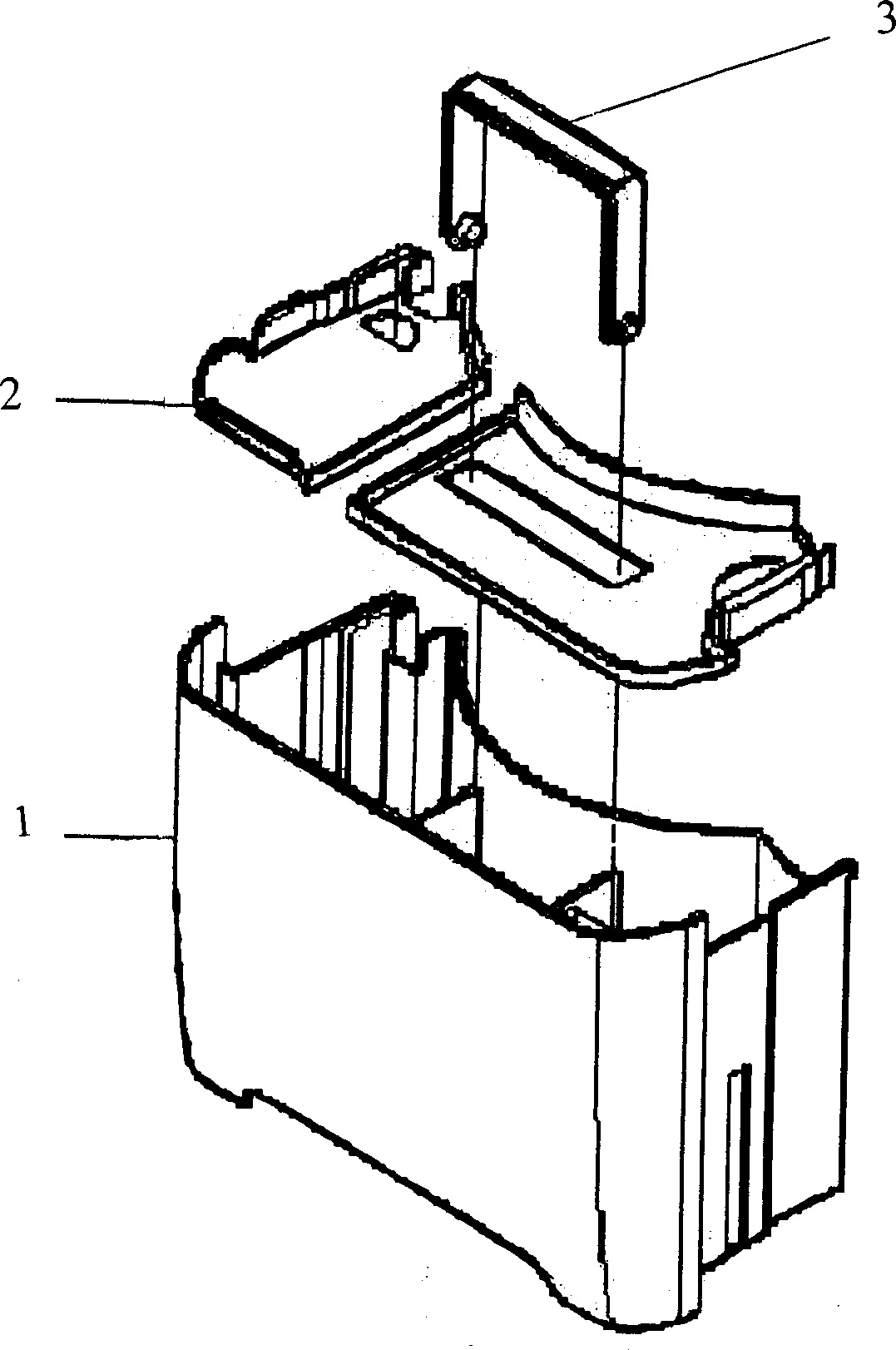 Water bucket handle structure of dehumidifier