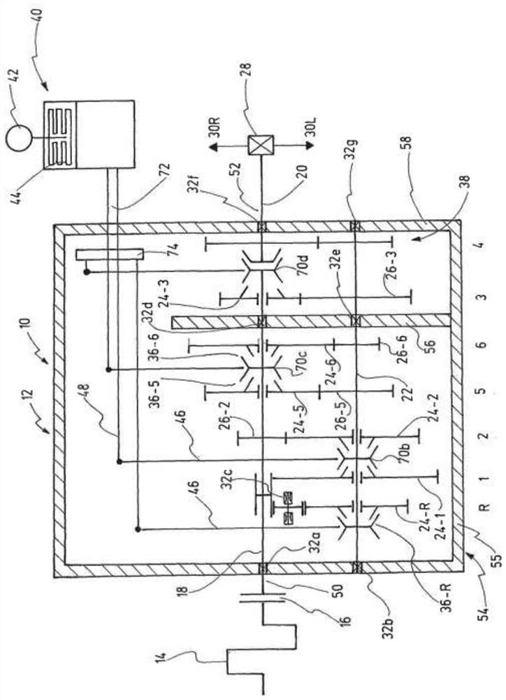 Motor vehicle transmission for longitudinal installation in a motor vehicle