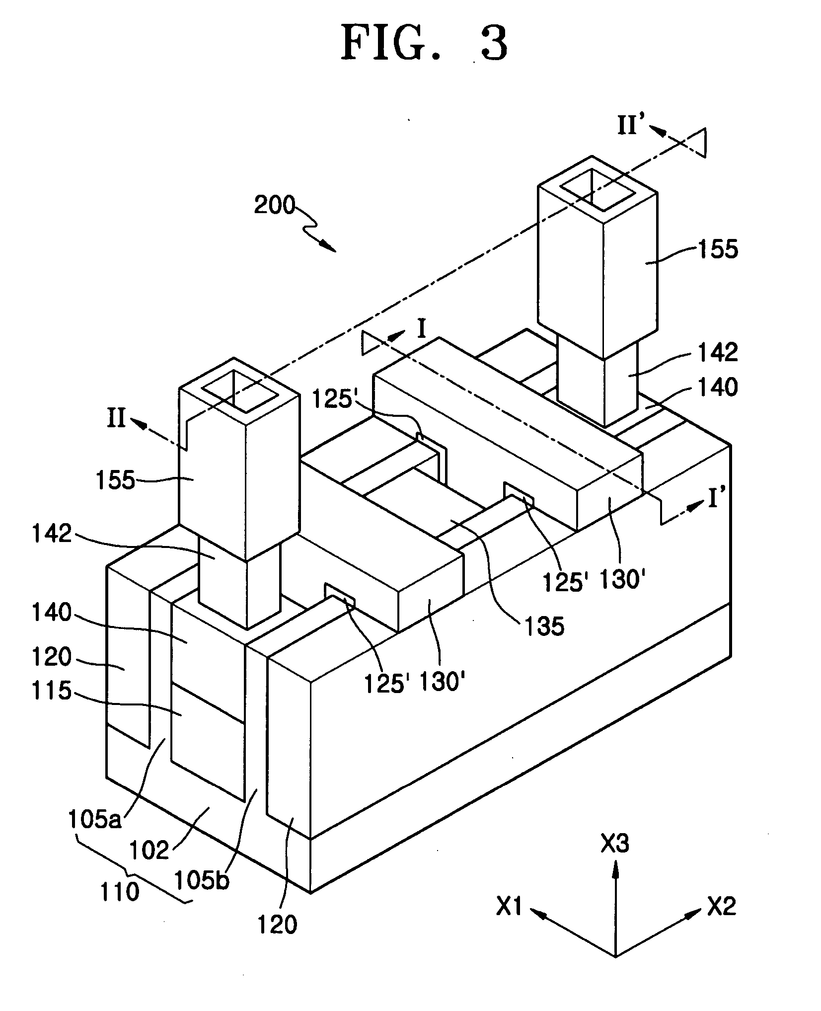 Semiconductor device and random access memory having single gate electrode corresponding to a pair of channel regions