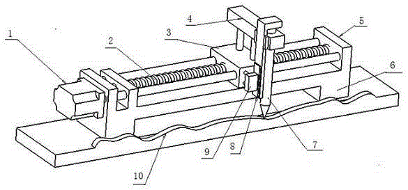Magnetic-railing-ruler-based portable flatness measurement instrument