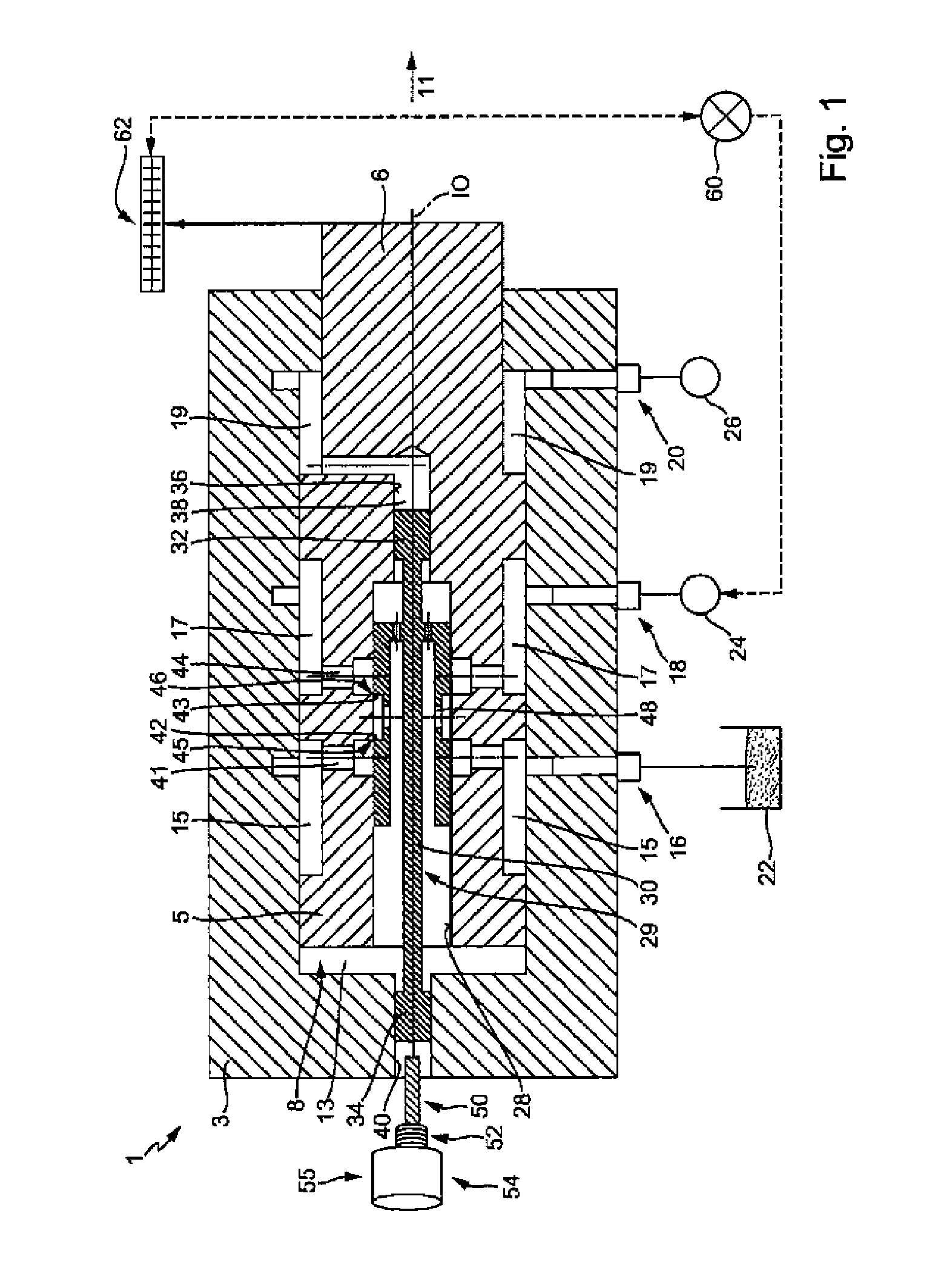 Hydraulic drive device having two pressure chambers and method for operating a hydraulic drive device having two pressure chambers