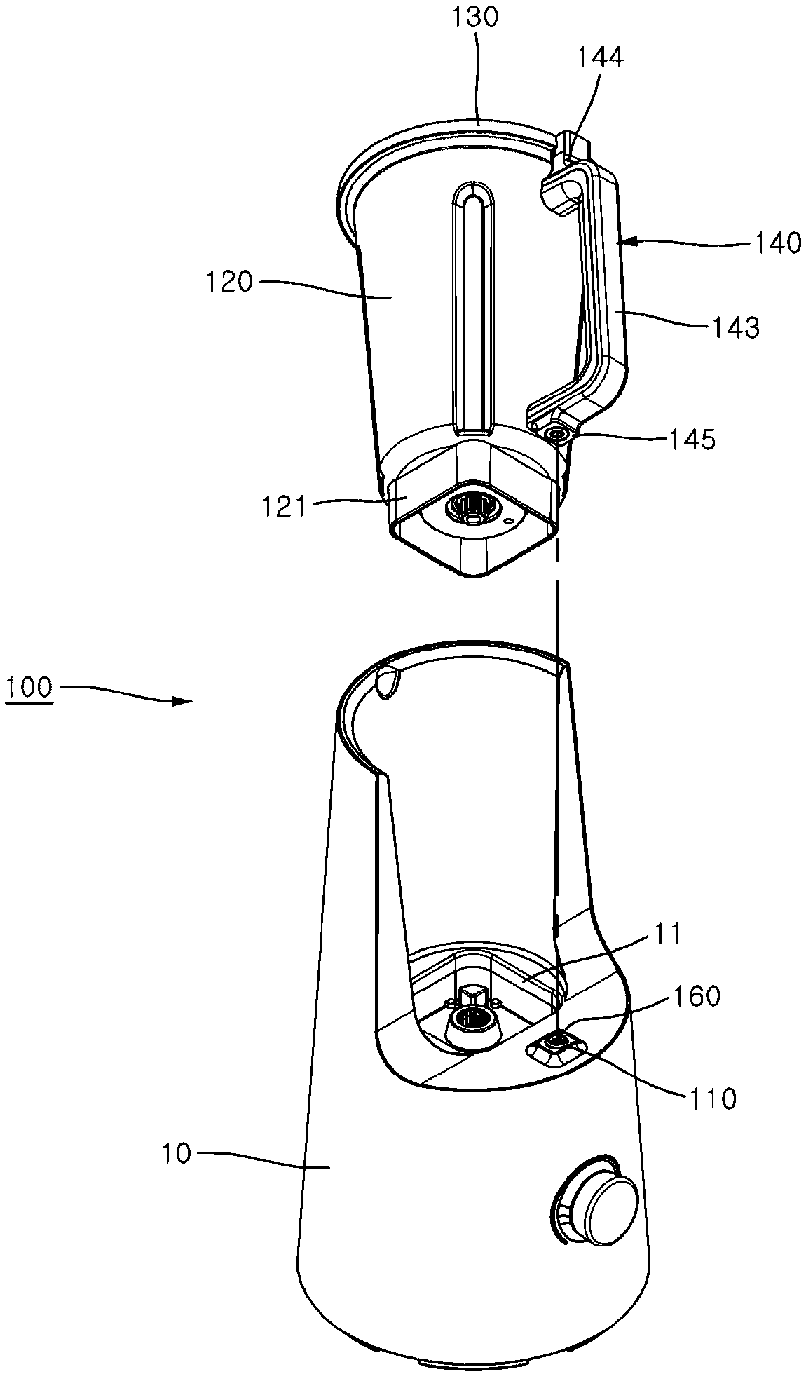 Blender vacuum device