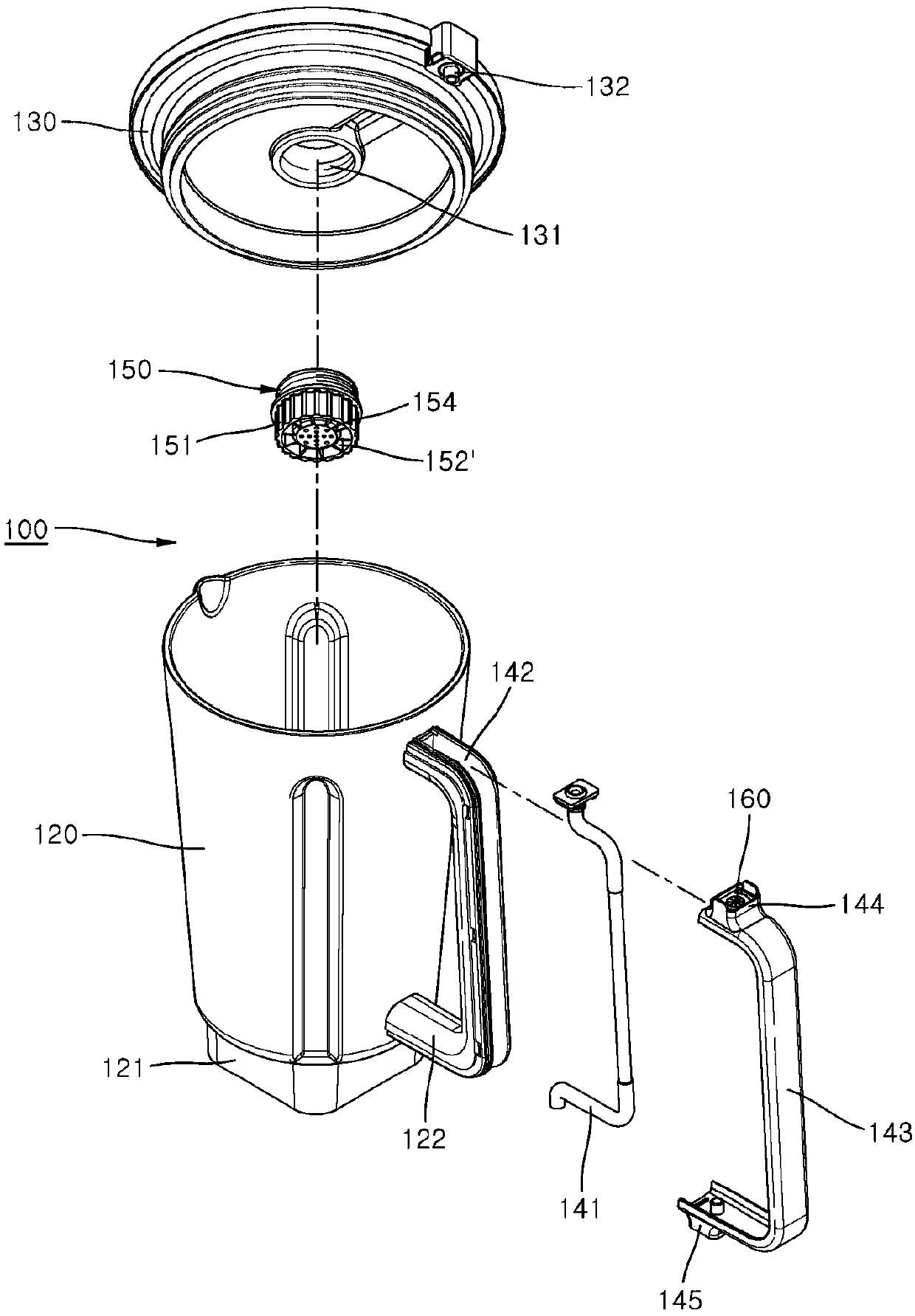 Blender vacuum device