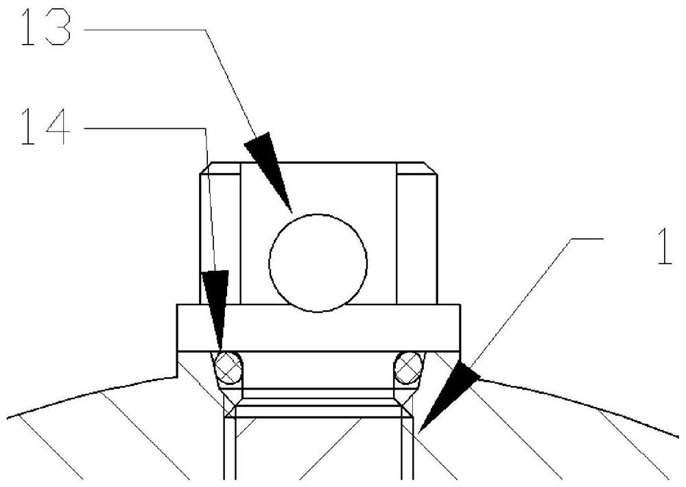 Temperature difference energy absorption conversion device and system for ocean profile detection equipment