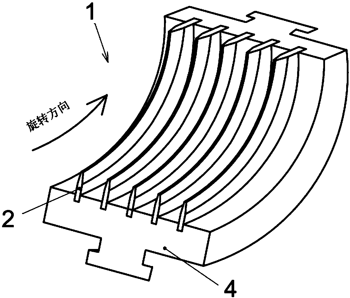 Labyrinth seal structure with brush type seal strips