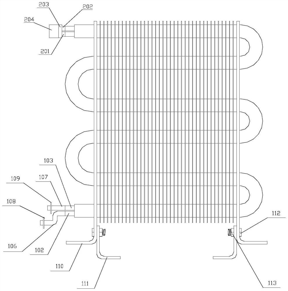 Fin heat exchange tube structure capable of efficiently transferring heat