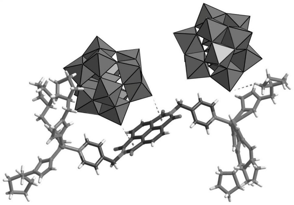 A chiral polyacid-based metal-organic framework material and its preparation method and application