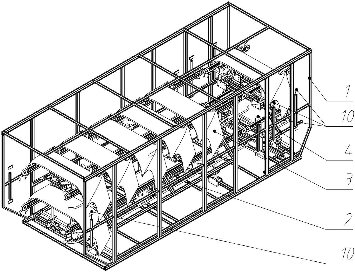 Automobile bumper carrying and classified storage equipment