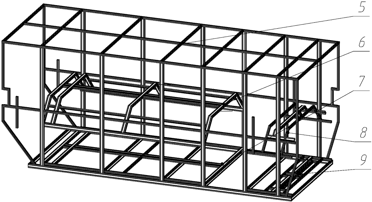 Automobile bumper carrying and classified storage equipment