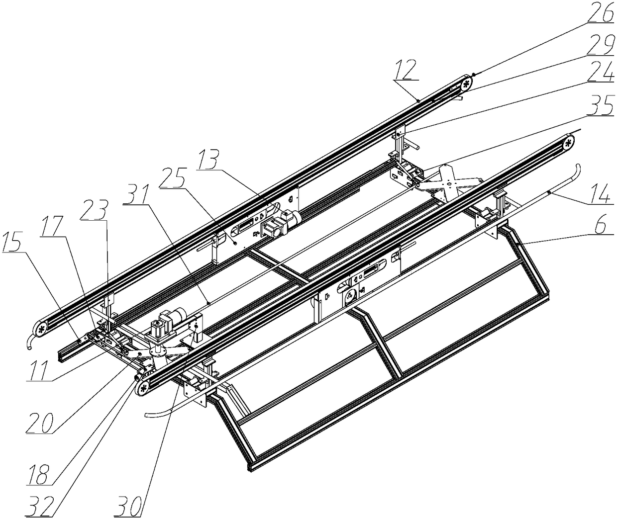 Automobile bumper carrying and classified storage equipment