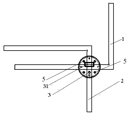 Measuring combination tool for prefabrication installation of pipeline