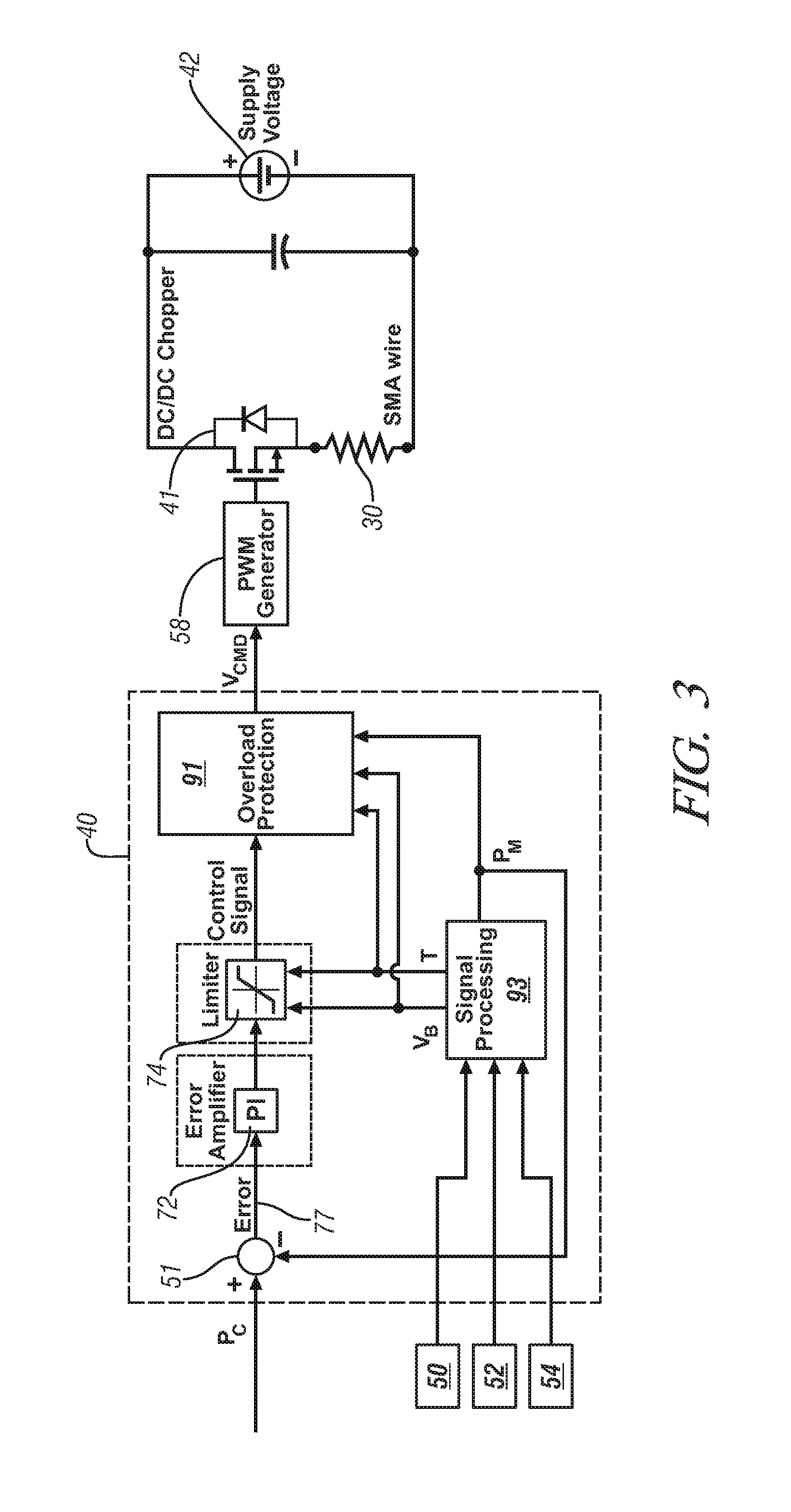 Actuator system including an active material