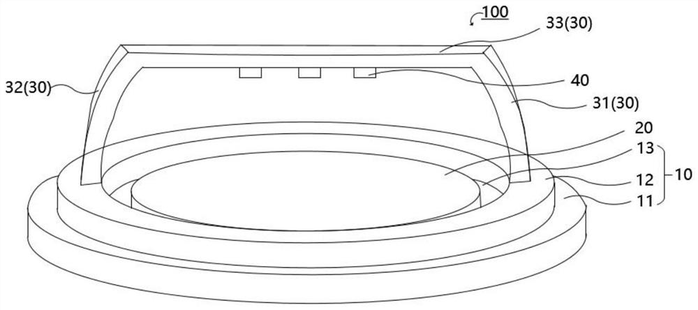 LED packaging structure and display panel