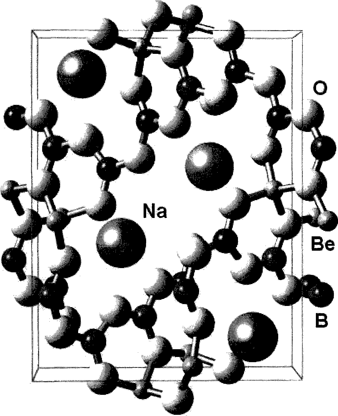 Non-linear optical crystal-sodium beryllate borate, growth method and application thereof