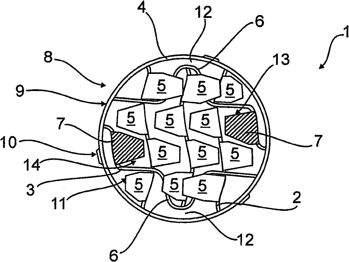 Static mixer for an exhaust gas system of an internal combustion engine-driven vehicle, in particular motor vehicle